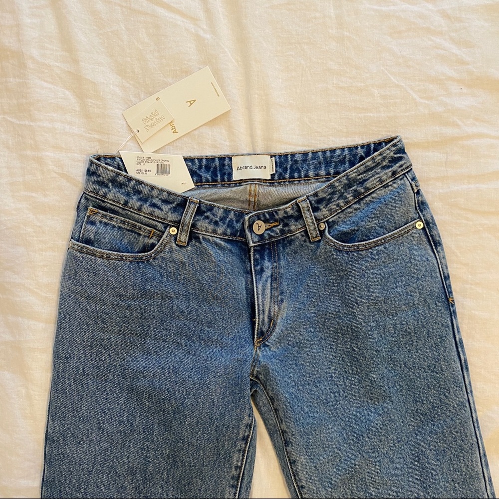 abrand jeans 99 Low Katie Organic Jeans. Low rise straight leg, rigid denim